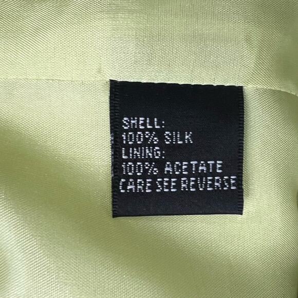 Carmen Marc Valvo Ombre Green White Y2K Sleeveless Mini Dress size 8 NEW Tags - Picture 10 of 13